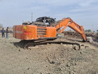 Fire Affected 01 Nos. of Tata Hitachi EX200LC Hydraulic Excavator on Lump Sum Basis